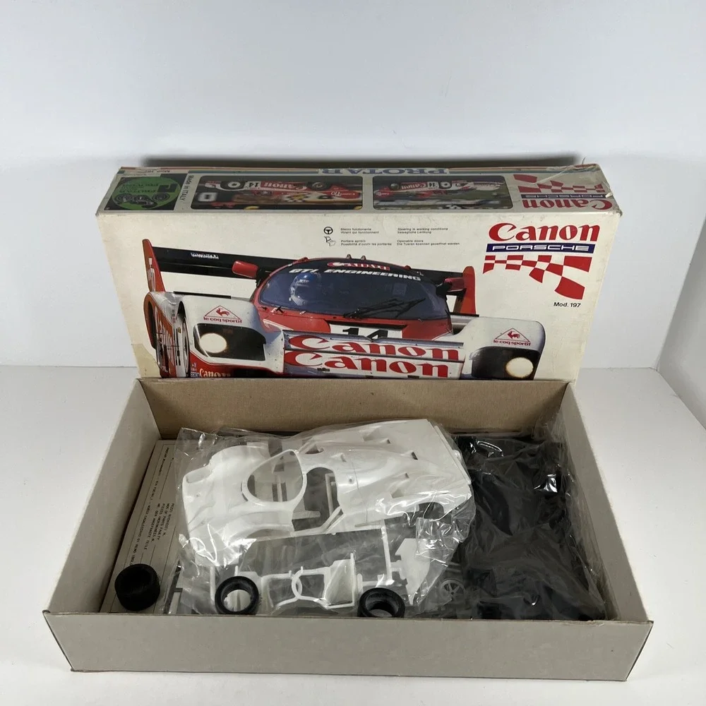 Protar‎ Porsche 956 Canon race car model kits in 1/24 Open Box SEALED PARTS